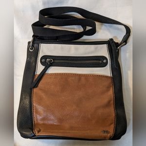The Sak Laurel CrossBody Stone Black Tan Multi Colored Purse